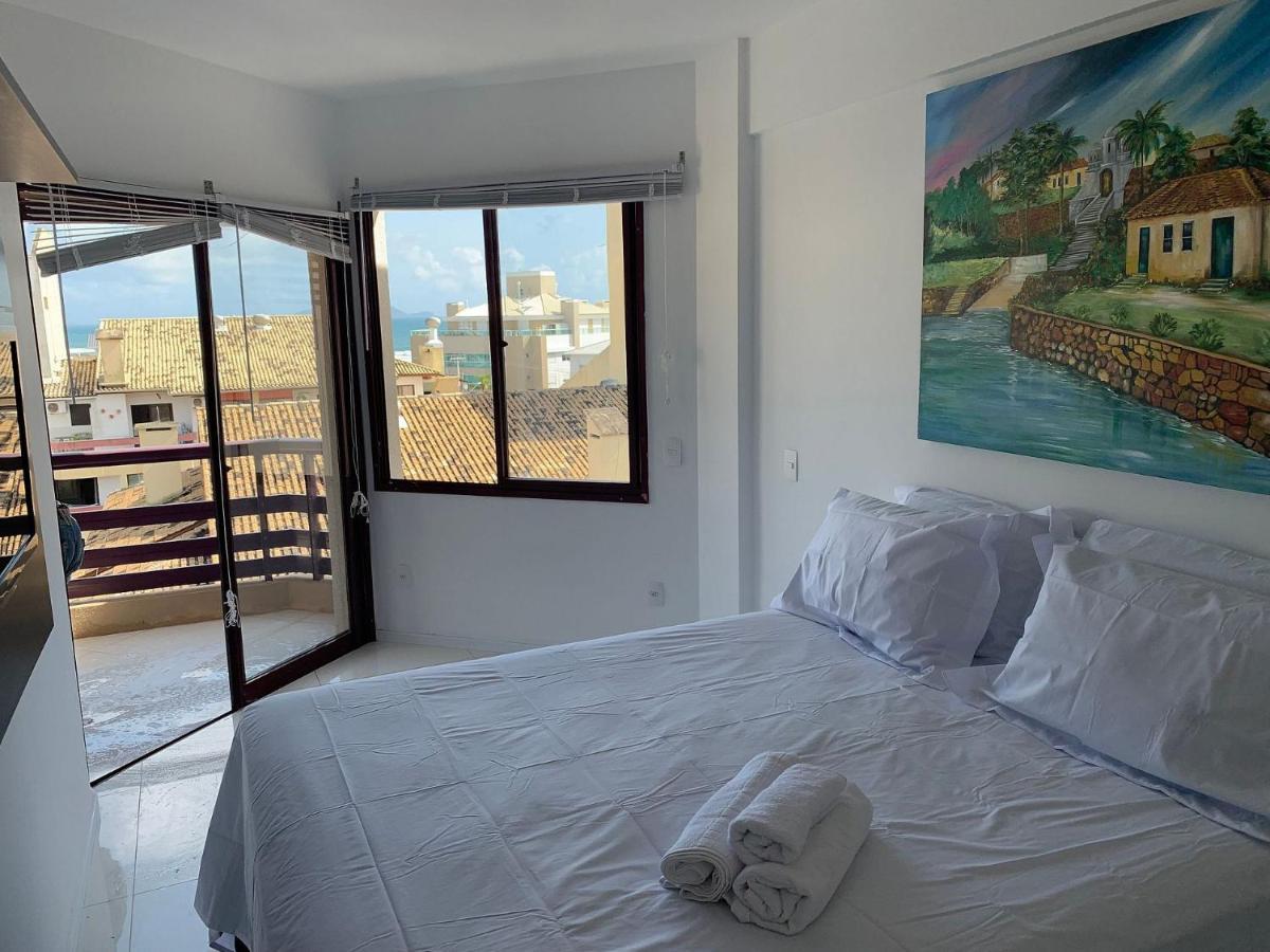 Apartamento Com Vista Do Mar Em Residencial Com Piscina Florianopolis Luaran gambar