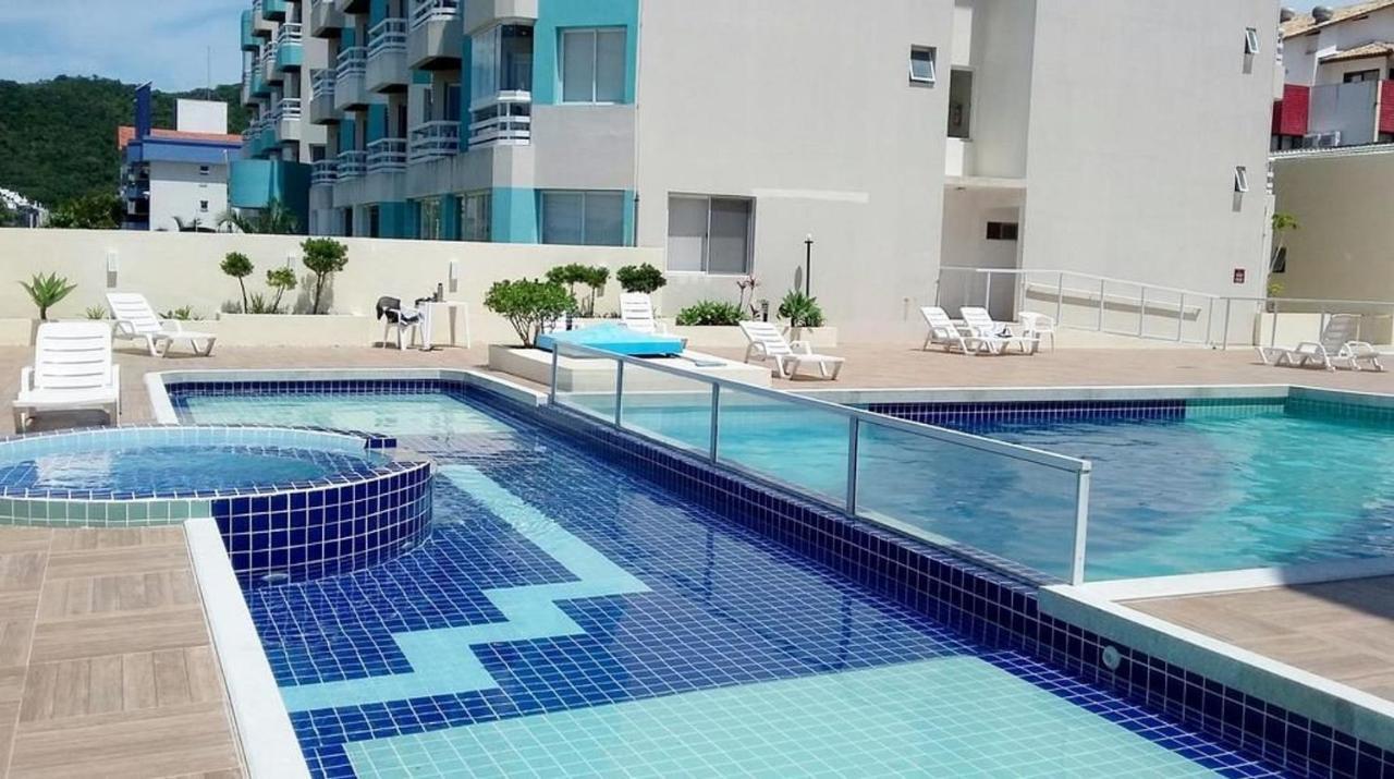 Apartamento Com Vista Do Mar Em Residencial Com Piscina Florianopolis Luaran gambar